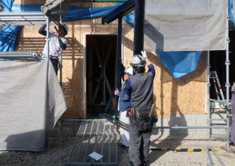 住宅建設中