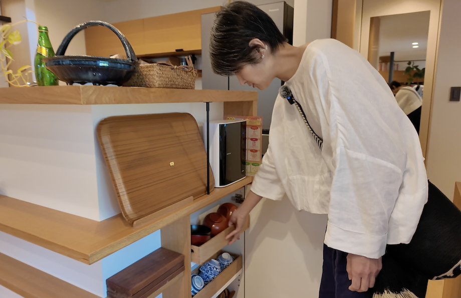 キッチンの見せる収納