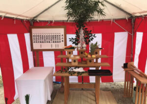 地鎮祭の様子