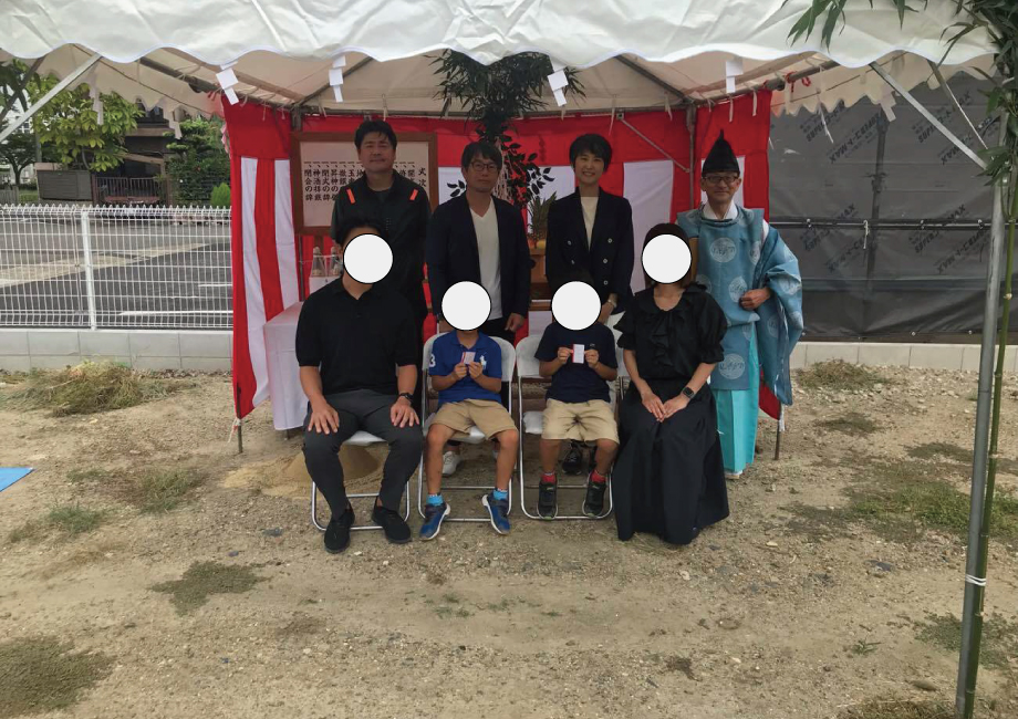 地鎮祭の様子