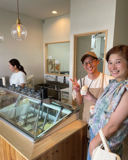 ラパーチェのジェラート屋さん