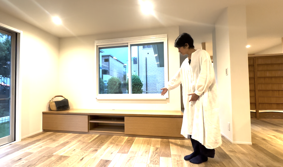 リビング部分の造作家具