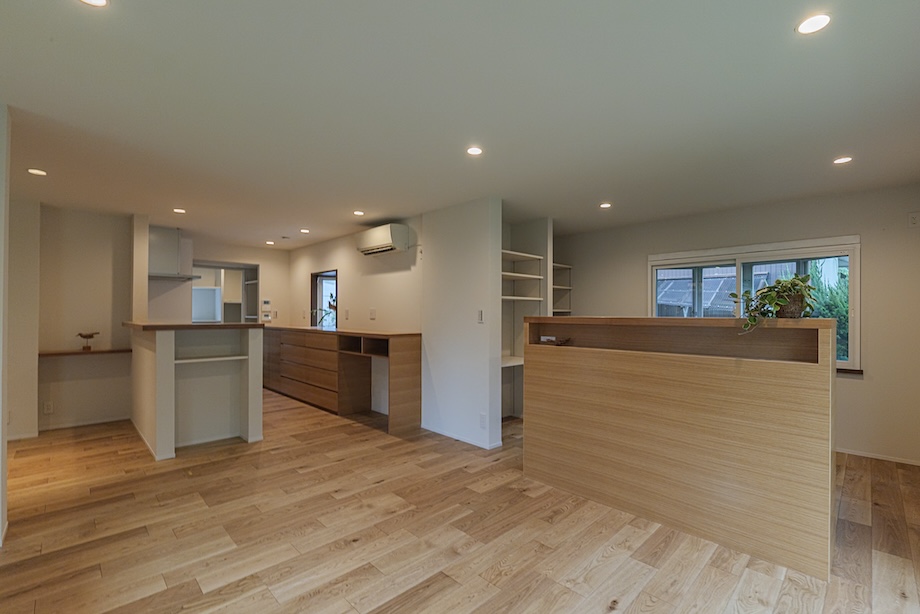 施主様こだわりの広々としたLDK空間